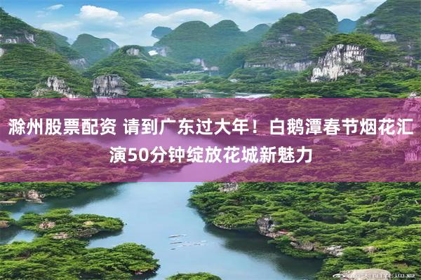 滁州股票配资 请到广东过大年！白鹅潭春节烟花汇演50分钟绽放花城新魅力
